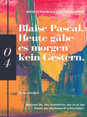 cover image of Mein Schulbuch der Philosophie BLAISE PASCAL